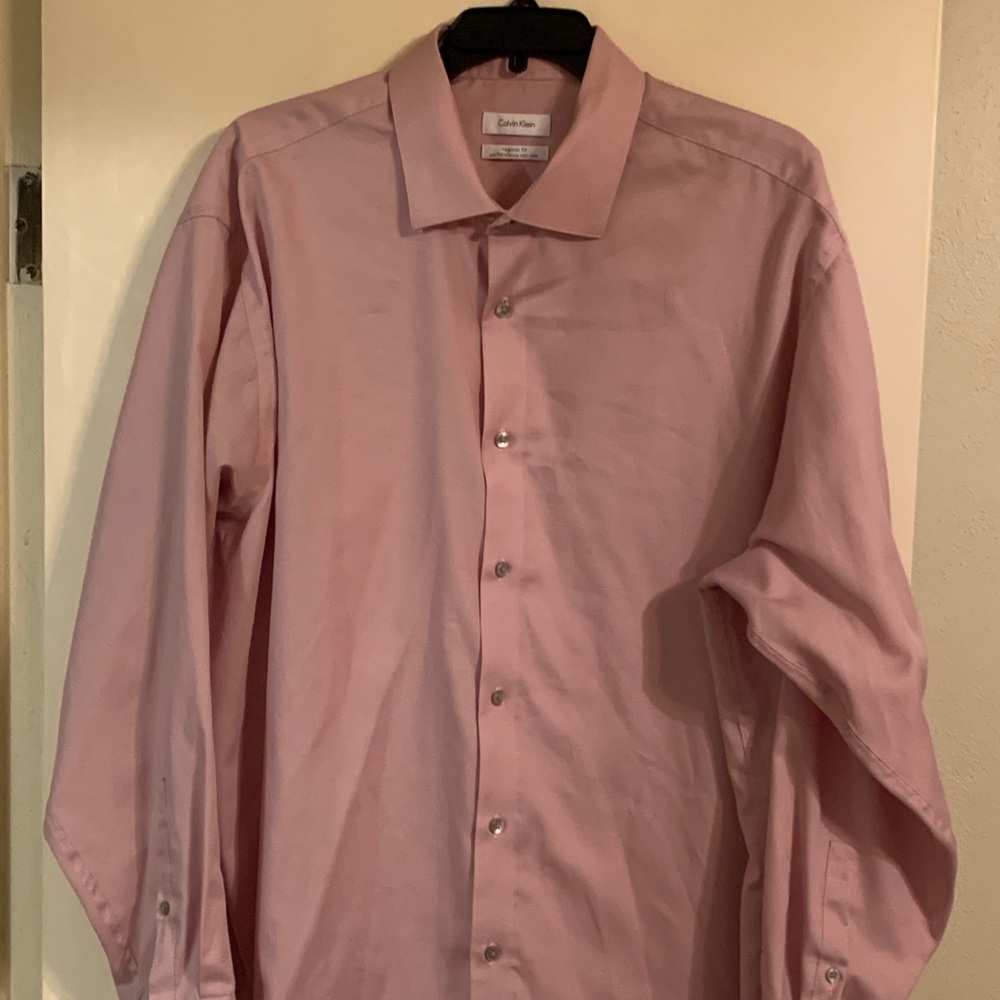 Calvin Klein Dress Shirt Rose Pink XL